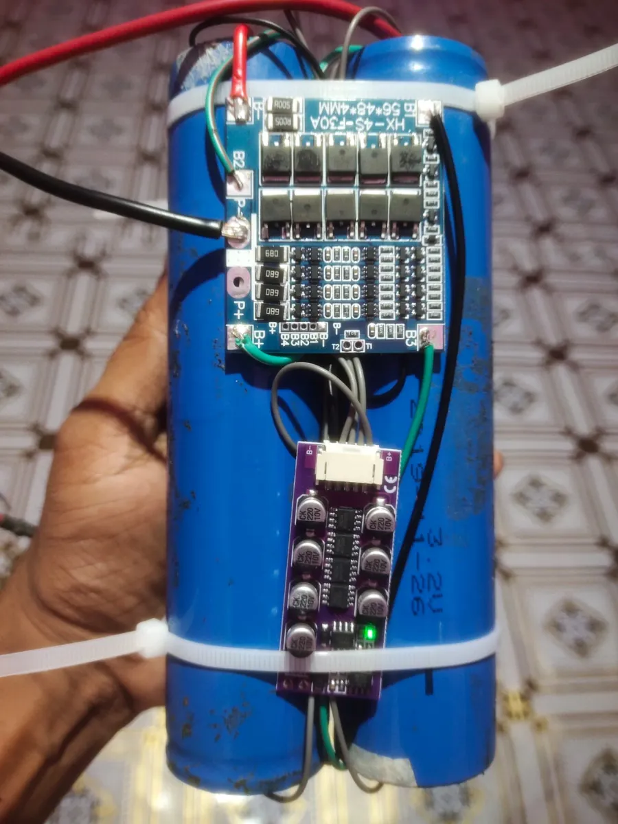 12V 18Ah LiFePO4 Battery Pack 32700 Cells With 4S 30A BMS