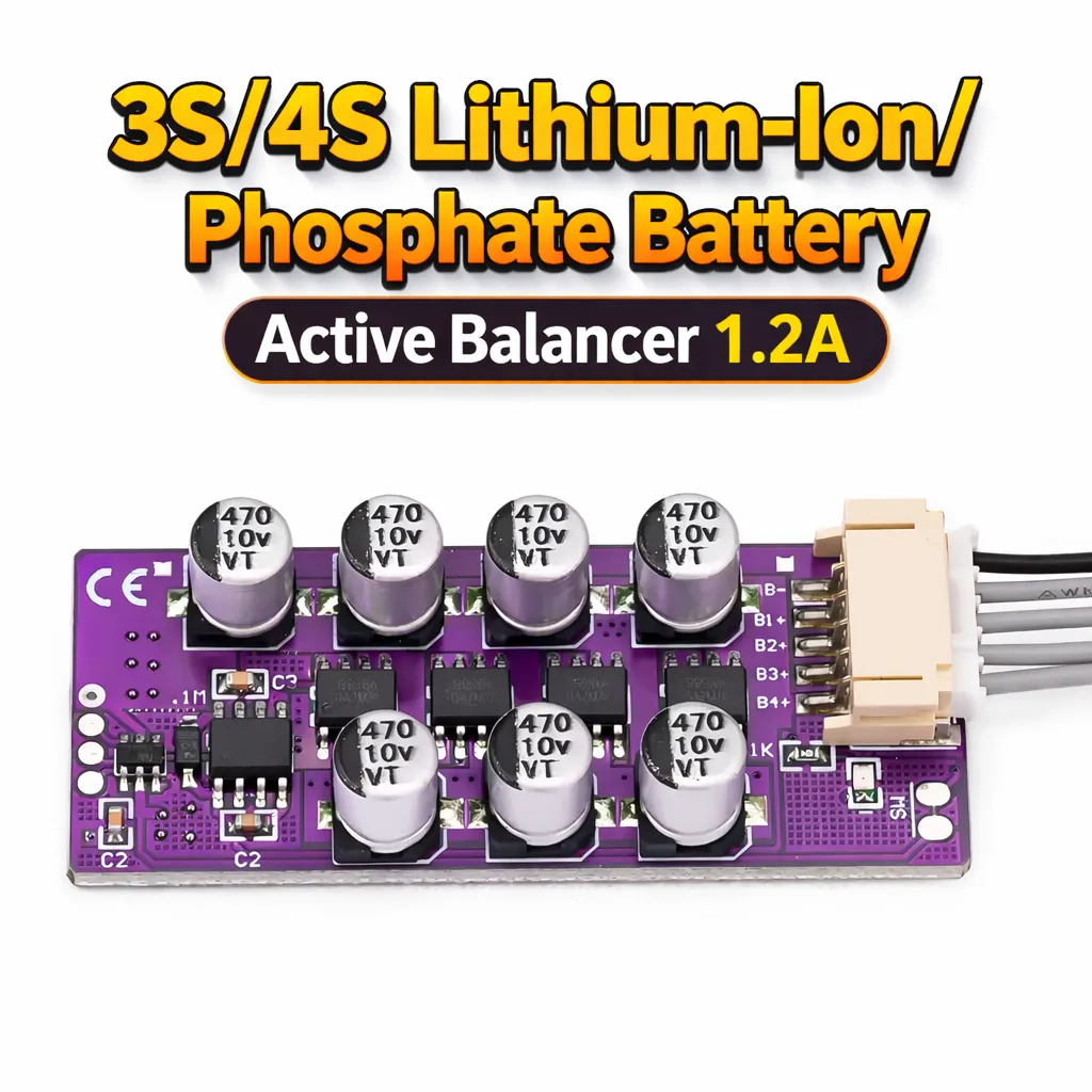 3S 4S Lithium Battery Capacitive Active Equalizer Balancer Plate 1.2A Energy Transfer Type S0334